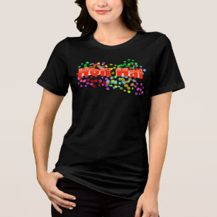 T-shirt En Tri-matière Hai de Holi Orange avec des points colorés