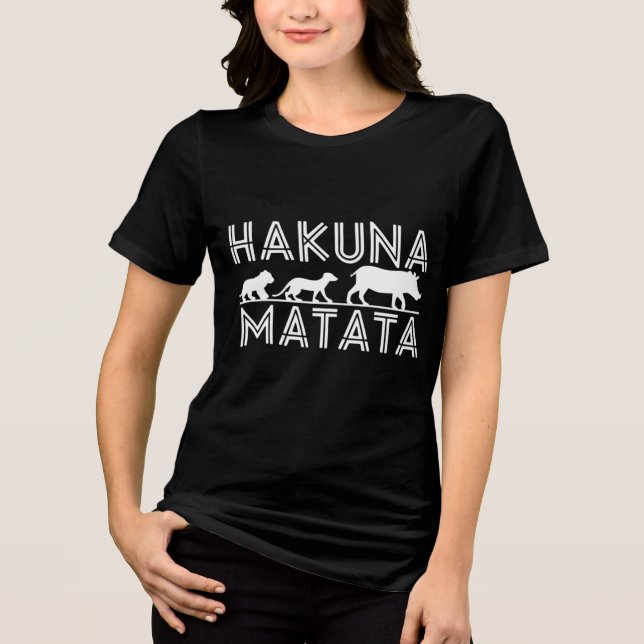 T-shirt En Tri-matière Hakuna Matata Unisex (Recto)