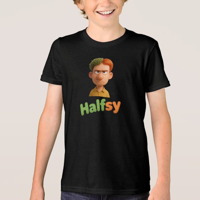 T-SHIRT  EN TRI-MATIÈRE HALFSY STYLE (Recto)