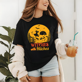 T-shirt En Tri-matière Halloween Camping Witch Amusant Moderne