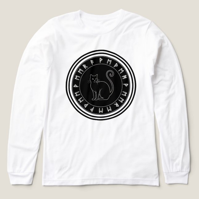 T-shirt En Tri-matière Halloween en chats noirs (Motif recto)