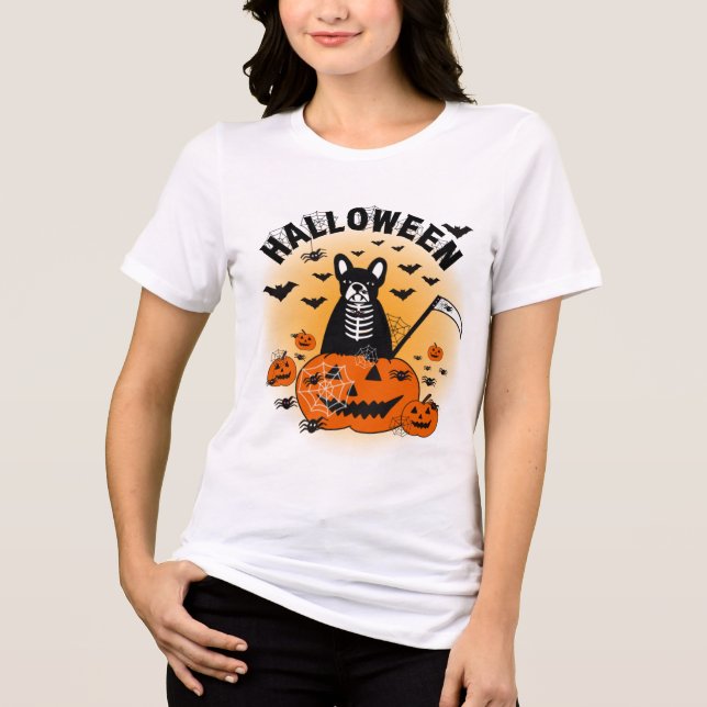 T-shirt En Tri-matière Halloween Frenchie (Recto)