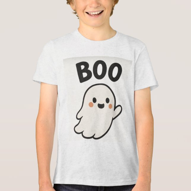 T-shirt En Tri-matière Halloween ghost t-shirt  (Recto)