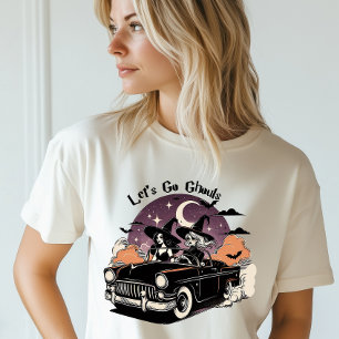 T-shirt En Tri-matière Halloween Go Ghouls Sorcières Road Trip