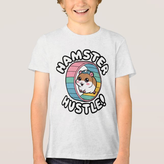 T-shirt En Tri-matière Hamster Hustle Cute Workout (Recto)