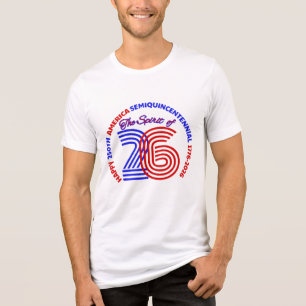 T-SHIRT  EN TRI-MATIÈRE HAPPY 250E SEMIQUINCENTENNIAL AMÉRICAIN 1776-2026