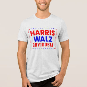 T-shirt En Tri-matière Harris Walz évidemment Kamala Harris pour le prési