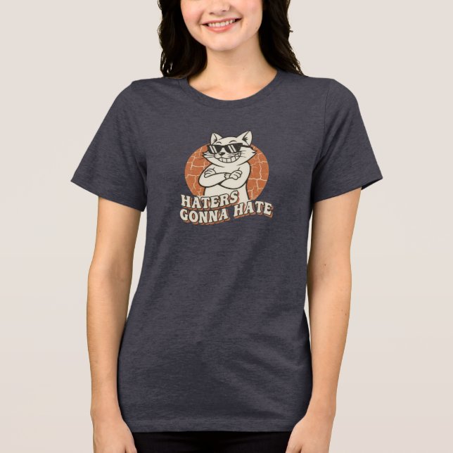 T-shirt En Tri-matière "Haters Gonna Hate" Cool Cat Tee (Recto)
