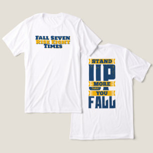 T-shirt En Tri-matière Hausse Plus Que Vous Tombez Motivationnel