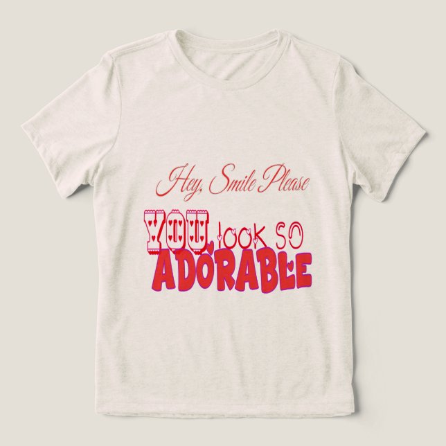 T-shirt En Tri-matière Hé, souriez s'il vous plaît (Design Recto)