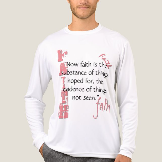 T-shirt En Tri-matière Hébreux Passage 11:1 (Recto)