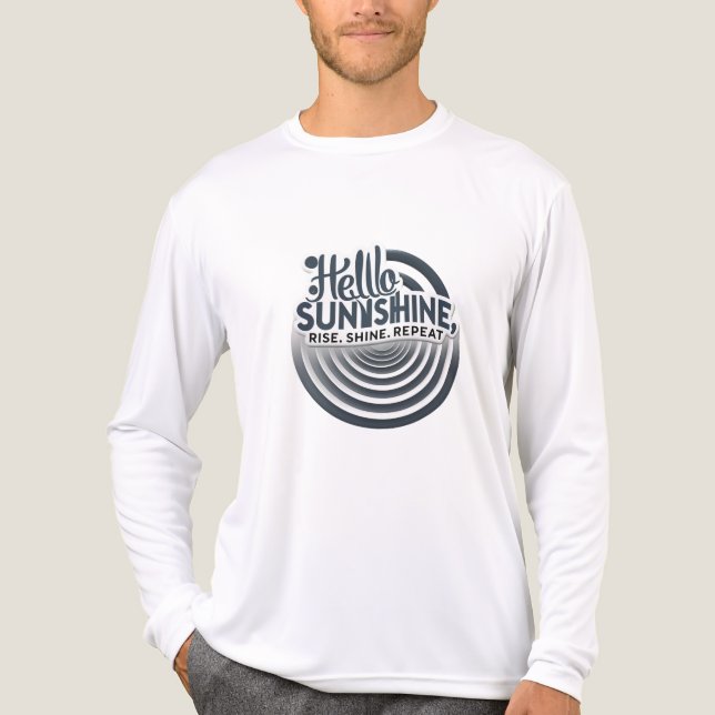 T-shirt En Tri-matière Hello Sunshine – Centered & Strong (Recto)