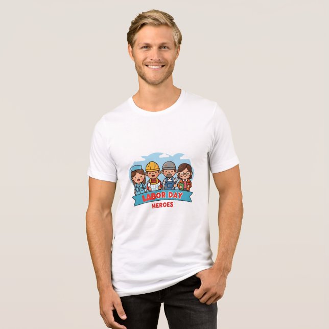 T-shirt En Tri-matière Héros de la fête du Travail (Recto plein)