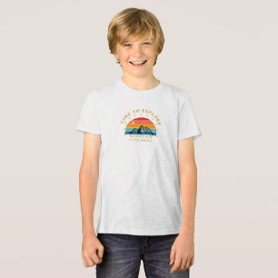 T-shirt En Tri-matière Heure pour explorer Mountain Shirt - Retro Randonn