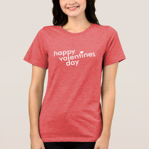 T-shirt En Tri-matière Heureuse Sainte-Valentin Love Heart Moderne