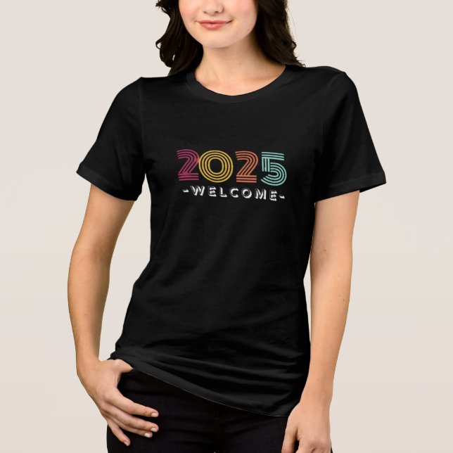 T-shirt En Tri-matière heureux nouvel an 2025 (Recto)