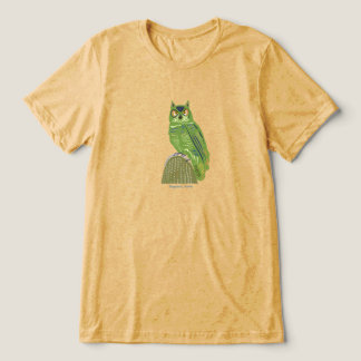 T-shirt En Tri-matière Hibou sur cactus 