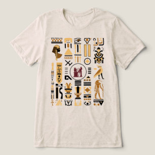 T-shirt En Tri-matière Hiéroglyphes égyptiens antiques