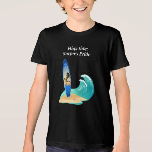 T-shirt En Tri-matière "High Tide : Surfer's Pride" aventure plage océan