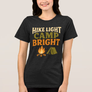 T-SHIRT EN TRI-MATIÈRE HIKE LIGHT, CAMP BRIGHT ULTRALIGHT BACKPACKING
