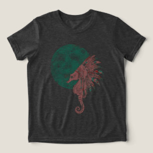 T-shirt En Tri-matière hippocampe au bord de la lune