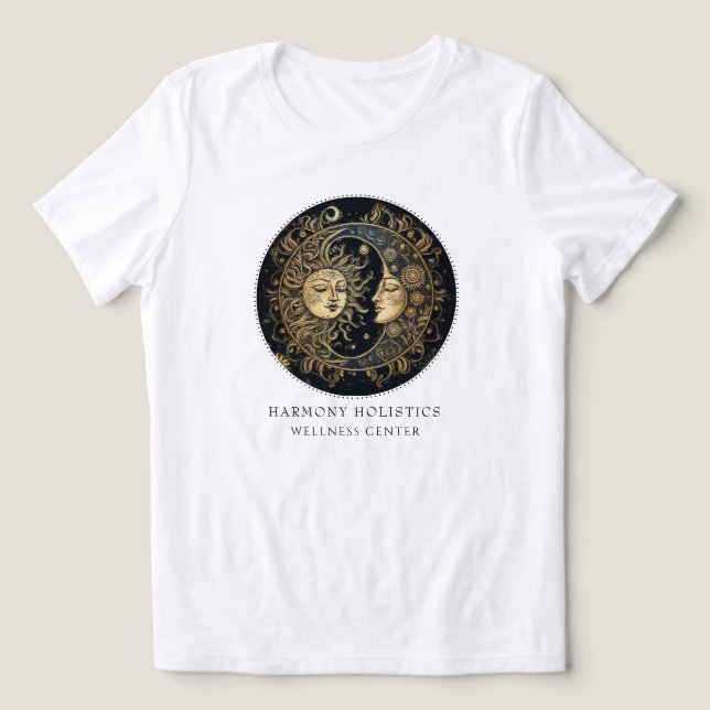 T-shirt En Tri-matière Holistic Sun moon Stars Business (Design Recto)