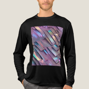 T-shirt En Tri-matière Holographie abstraite/iridescente futuriste