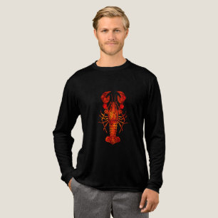 T-shirt En Tri-matière Homard polygonal rouge
