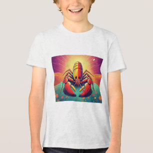 T-shirt En Tri-matière Homard psychédélique Art Océan