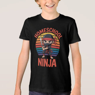 T-shirt En Tri-matière : Homeschool Ninja Kids - Cute Chibi Ninja