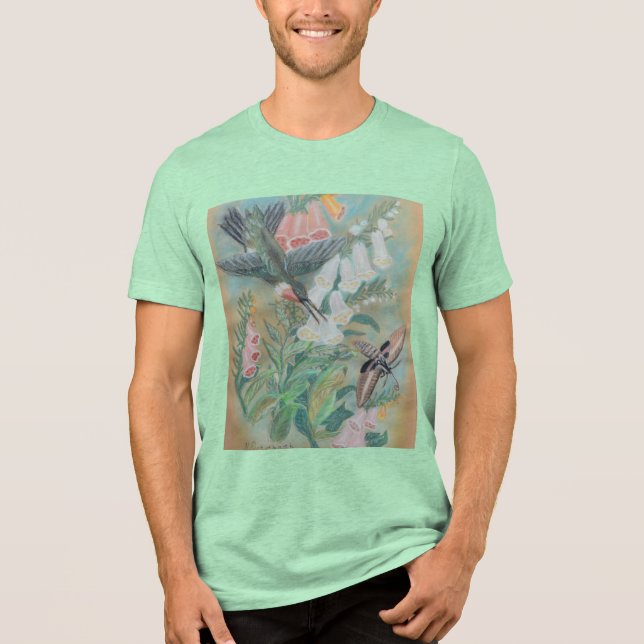 T-shirt En Tri-matière Hummingbird and Moth T-Shirt (Recto)