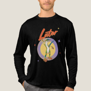 T-shirt En Tri-matière Humour Rétro Gecko pour une journée paresseuse