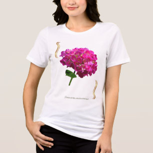 T-shirt En Tri-matière Hydrangea Bloom – Vintage Botanical Fuchsia