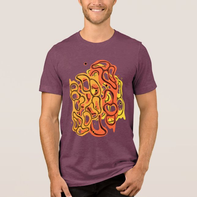 T-shirt En Tri-matière Hypnotique Amorphisme Phantasmagorique moderne Sup (Recto)