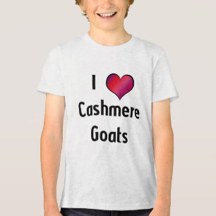 T-shirt En Tri-matière I Heart Cashmere Chèvres Enfants