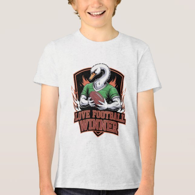 T-shirt En Tri-matière I love football  (Recto)