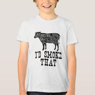 T-shirt En Tri-matière Id Fumer Cette Vache - Vêtements Grillmasters Pour