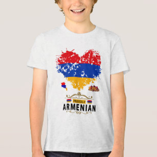 T-shirt En Tri-matière Idée D'Un Drapeau Arménien Pour Enfants République