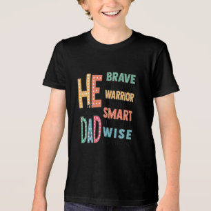 T-shirt En Tri-matière Il est papa - courageux, sage et fort