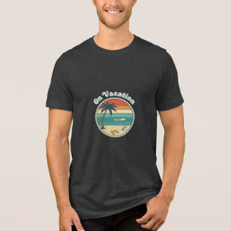 T-shirt En Tri-matière Ile Getaway Croisière Vacances Retro Graphisme