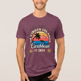 T-shirt En Tri-matière Îles Vierges américaines Sainte-Croix USVI Tropica