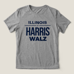 T-shirt En Tri-matière Illinois pour Harris Walz
