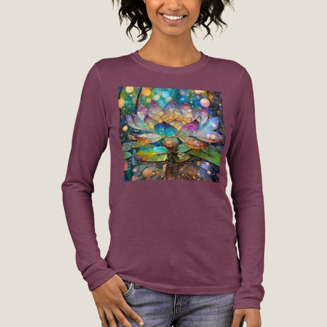 T-shirt En Tri-matière Illuminated Blooming Lotus Flower (Recto)