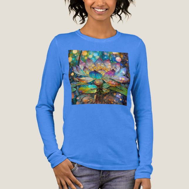 T-shirt En Tri-matière Illuminated Blooming Lotus Flower (Recto)