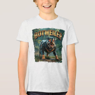 T-shirt En Tri-matière Illustration de Botweiler – Rottweiler Robot Drôle