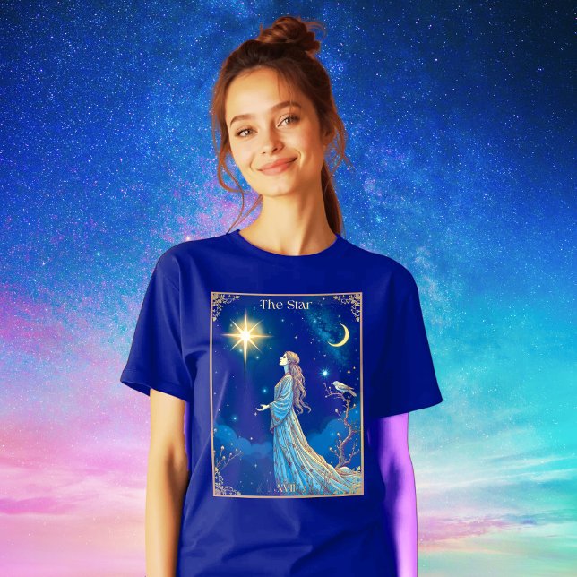 T-shirt En Tri-matière Illustration de la carte Tarot, l'étoile (Créateur téléchargé)
