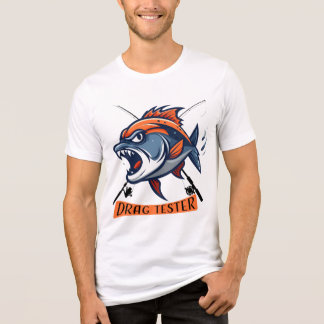 T-shirt En Tri-matière Illustration de poisson féroce « Drag Tester »