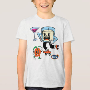 T-shirt En Tri-matière Illustration des personnages de dessin animé