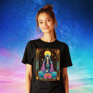 T-shirt En Tri-matière Illustration du Tarot, la Haute Prêtesse