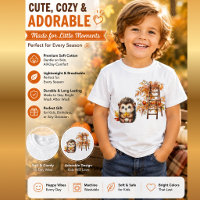 Illustration d'un hérisson mignon d'automne avec u